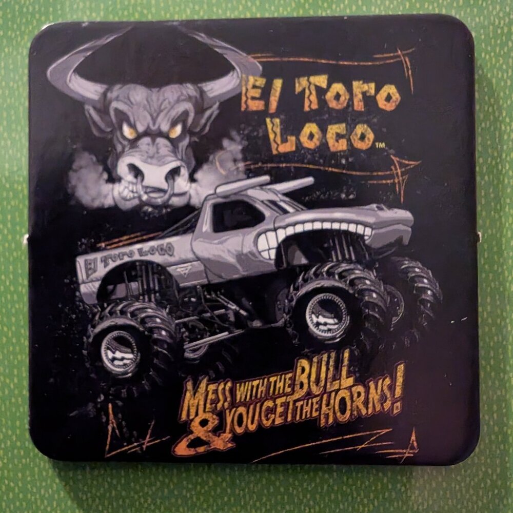 Set of 2 Mess with the Bull and you get the horns! El toro Loco magnets